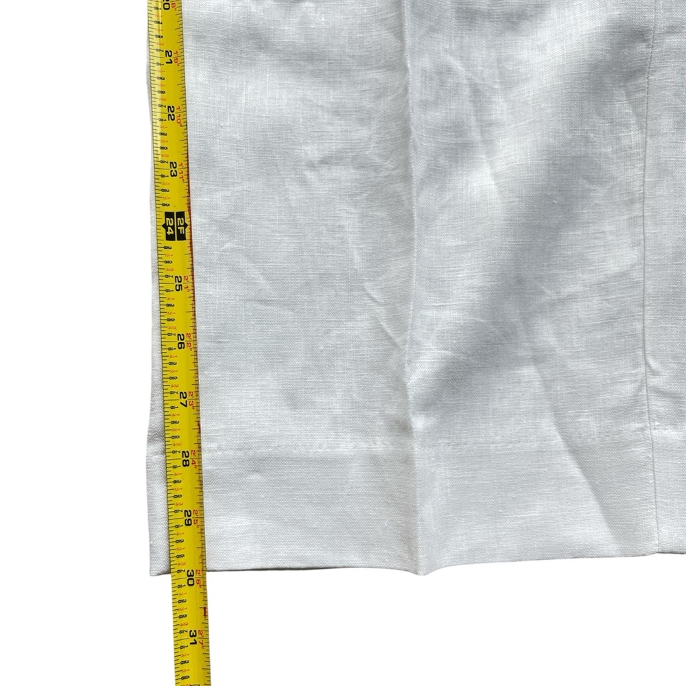 BANANA REPUBLIC White Linen Dress Pants Trousers Size 8 - Picture 9 of 10